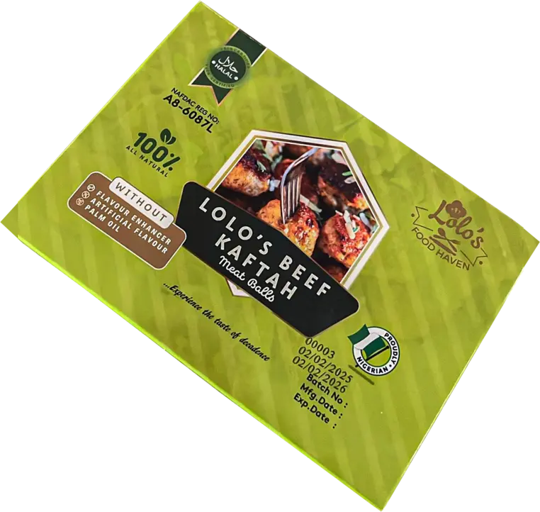 Lolo's Beef Kaftah pack